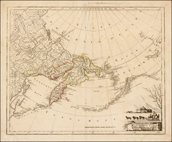 54-Polar Maps, Alaska, Russia and Canada Map By Alexander Wilbrecht