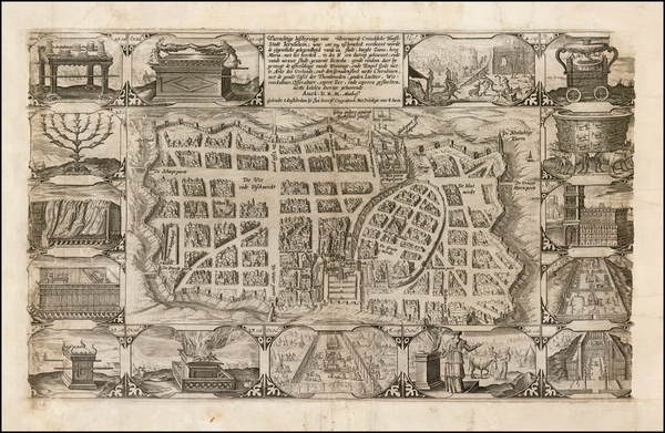 45-Holy Land Map By Johannes Cloppenburg