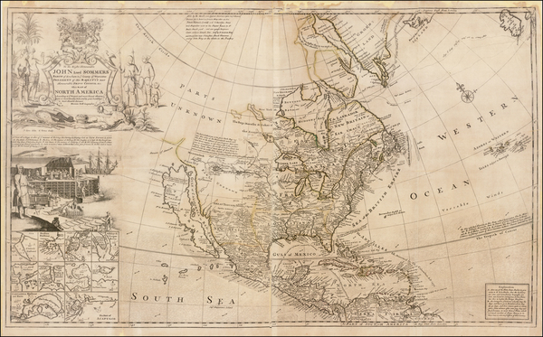 41-North America Map By Herman Moll