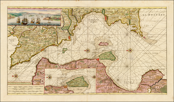 28-Scandinavia, Sweden and Denmark Map By Gerard Van Keulen