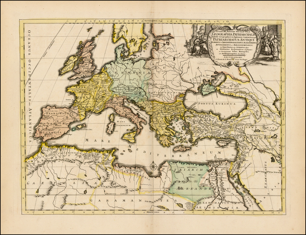 79-Europe, Europe, Holy Land and Turkey & Asia Minor Map By Covens & Mortier