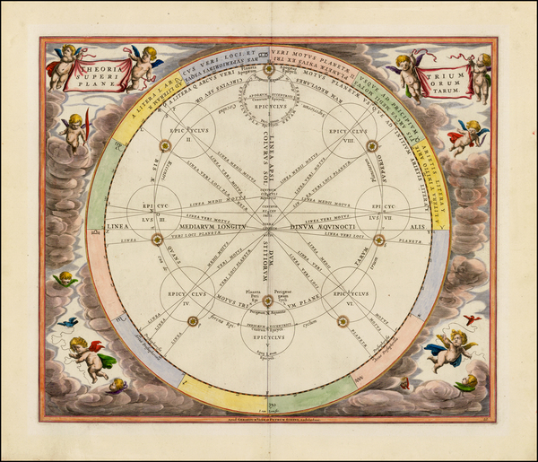 19-Celestial Maps Map By Andreas Cellarius