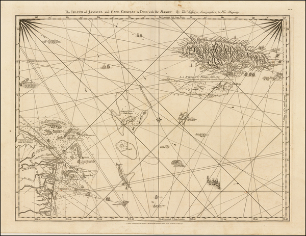 79-Caribbean and Central America Map By Thomas Jefferys