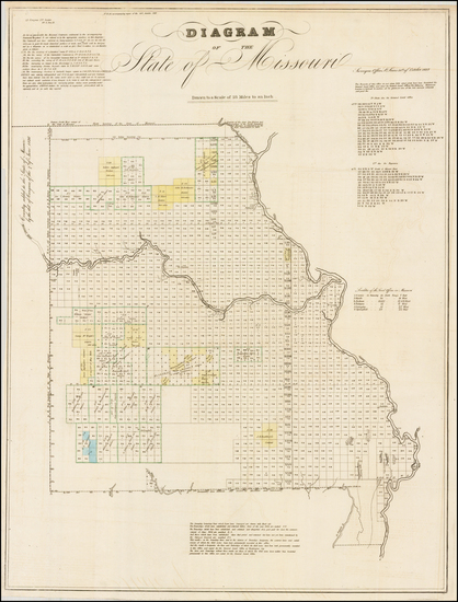 21-Missouri Map By U.S. General Land Office