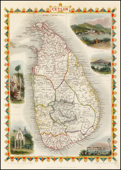 92-India and Other Islands Map By John Tallis