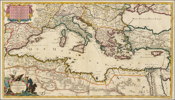 24-Mediterranean Map By Gerard Valk