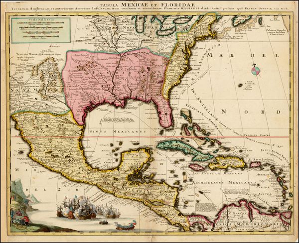 13-United States, South, Southeast, Texas, Midwest and Southwest Map By Peter Schenk