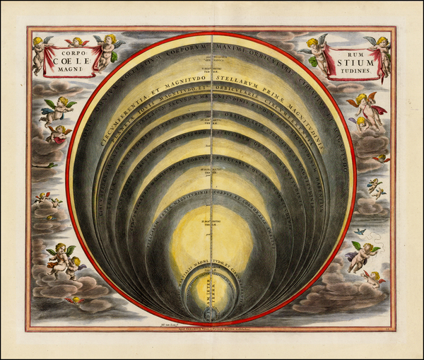 16-Celestial Maps Map By Andreas Cellarius