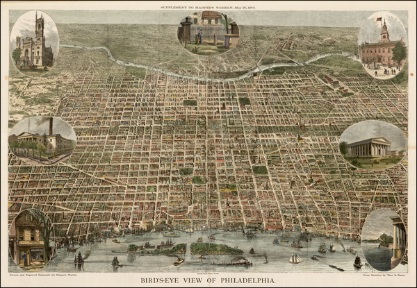 38-Mid-Atlantic and Pennsylvania Map By Harper's Weekly