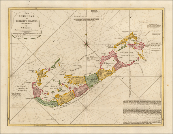 33-Atlantic Ocean and Caribbean Map By Richard Holmes Laurie  &  James Whittle