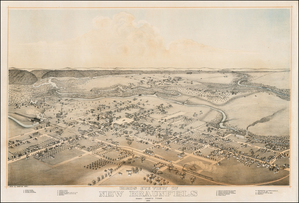 97-Texas Map By Augustus Koch