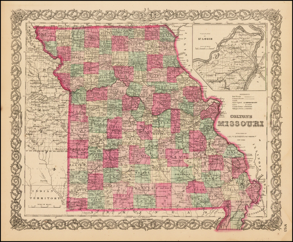 11-Midwest and Plains Map By G.W.  & C.B. Colton