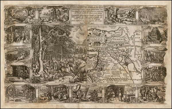 62-Middle East and Holy Land Map By Johannes Cloppenburg