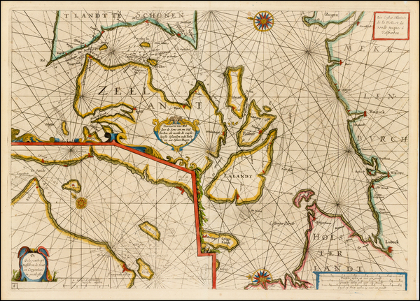 15-Scandinavia, Denmark and Germany Map By Jacob Aertsz. Colom