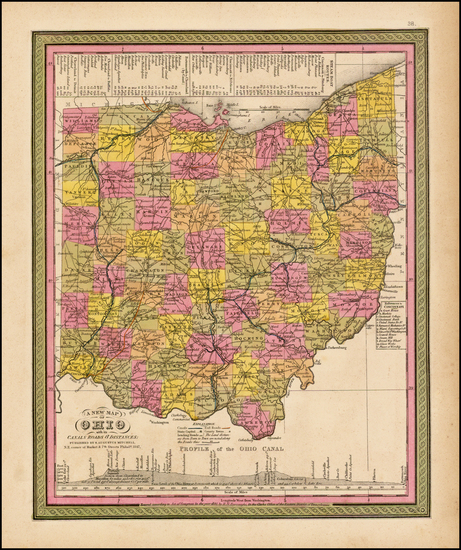 28-Midwest Map By Samuel Augustus Mitchell