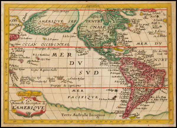 6-South America, Australia & Oceania, Australia, Oceania and America Map By Jean Boisseau