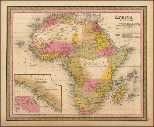 43-Africa Map By Henry Schenk Tanner