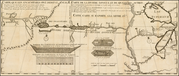 75-Midwest, Plains and Rocky Mountains Map By Baron de Lahontan