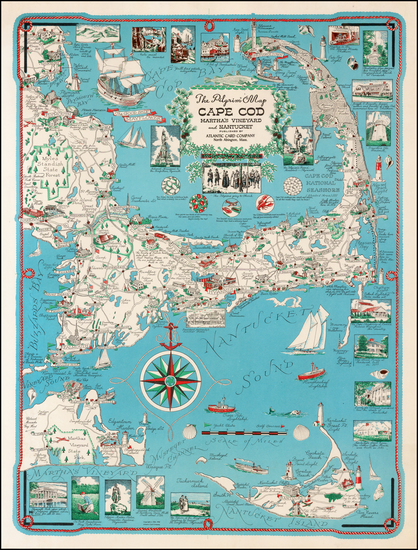 99-New England Map By Clara Katrina Chase