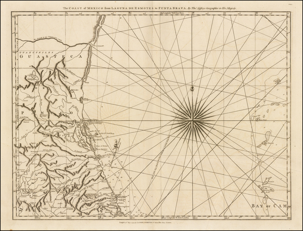 88-Texas and Mexico Map By Thomas Jefferys