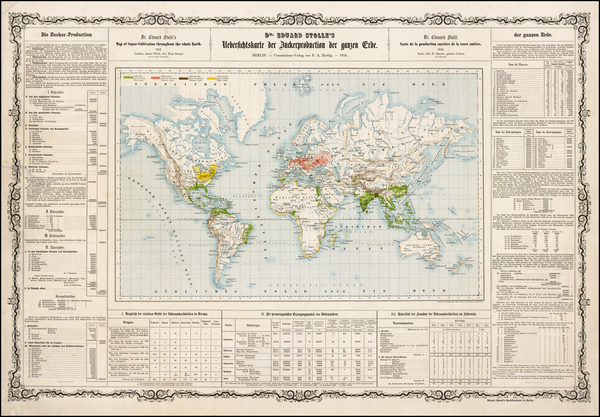 30-World and World Map By Eduard Stolle