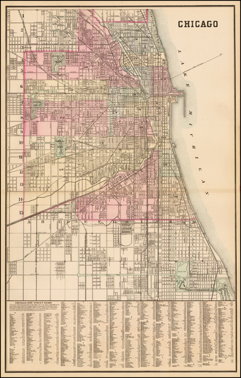 66-Midwest Map By Samuel Augustus Mitchell Jr.