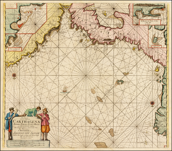 84-Caribbean and Central America Map By Johannes Van Keulen