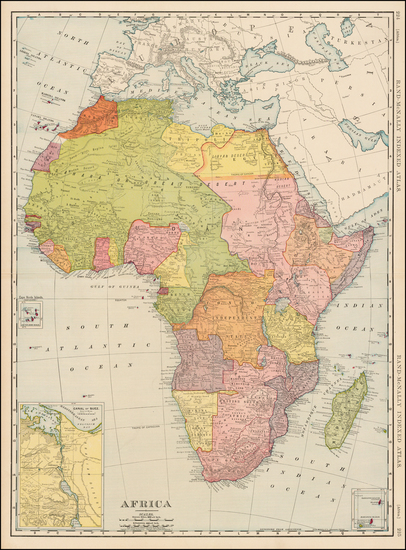 34-Africa Map By William Rand  &  Andrew McNally