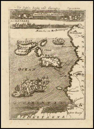 1-British Isles and British Counties Map By Alain Manesson Mallet