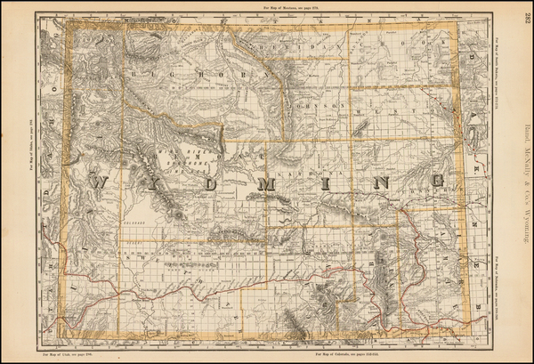 64-Plains and Rocky Mountains Map By Rand McNally & Company