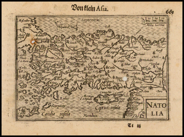 14-Turkey & Asia Minor Map By Barent Langenes