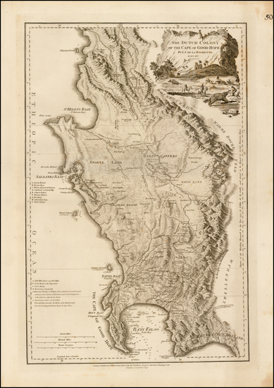 8-South Africa Map By William Faden