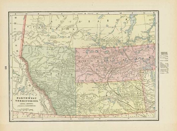 2-Canada Map By George F. Cram