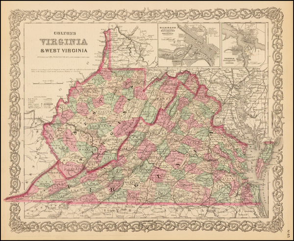 44-Southeast Map By G.W.  & C.B. Colton