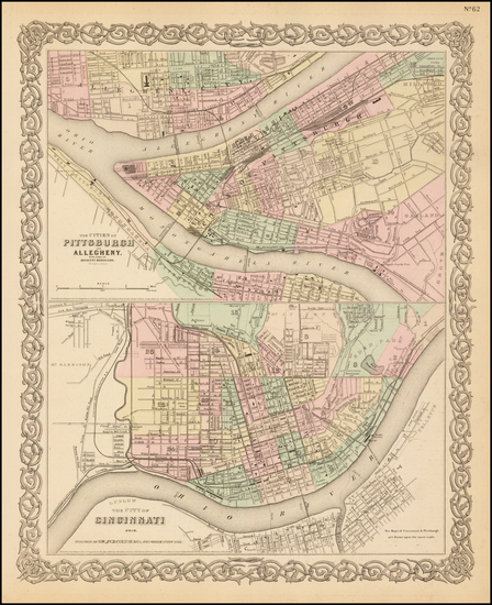 21-Pennsylvania and Ohio Map By G.W.  & C.B. Colton