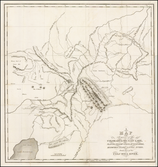 16-Plains and Rocky Mountains Map By Benjamin L.E. Bonneville