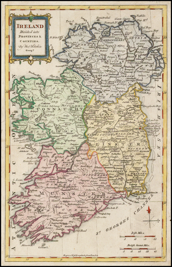 87-Ireland Map By Thomas Kitchin