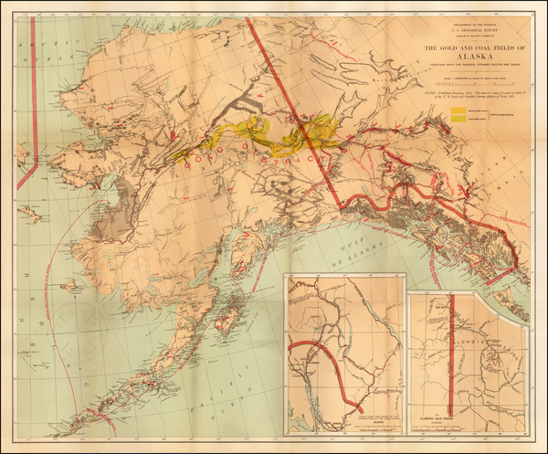 37-Alaska and Canada Map By U.S. Geological Survey