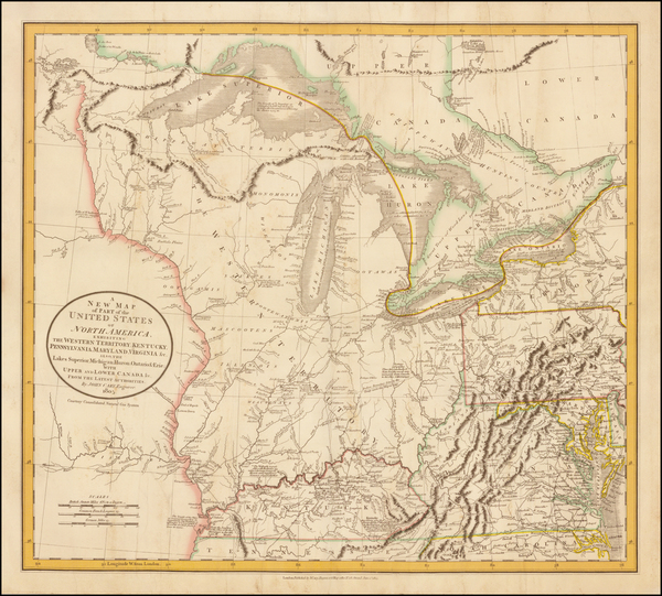 37-Mid-Atlantic, Midwest and Canada Map By John Cary