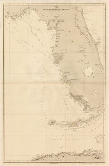 67-Florida and Caribbean Map By Direccion Hidrografica de Madrid