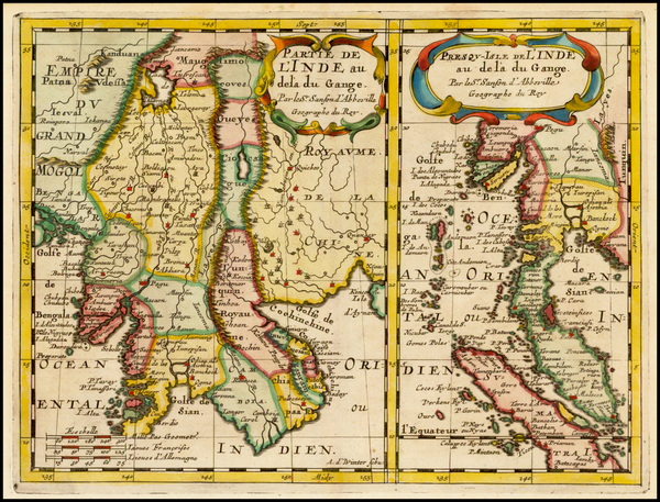 78-Southeast Asia Map By Nicolas Sanson