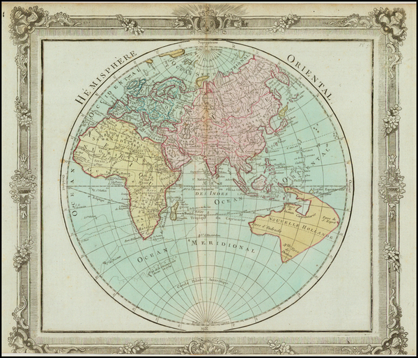 14-World, World, Eastern Hemisphere, Australia and Oceania Map By Louis Brion de la Tour