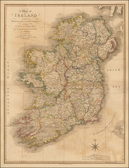 36-Ireland Map By William Faden