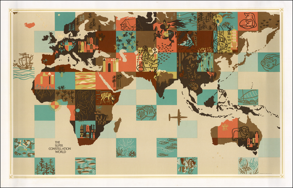 82-World, World, Eastern Hemisphere, Europe, Europe, Asia, Asia, Africa and Africa Map By Lockheed