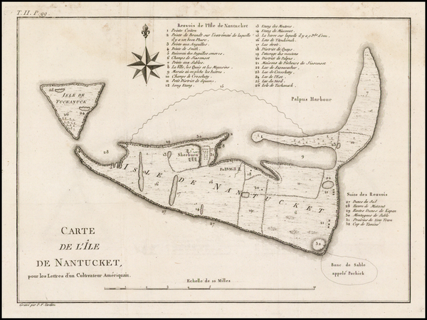 68-New England and Massachusetts Map By Pierre Antoine Tardieu