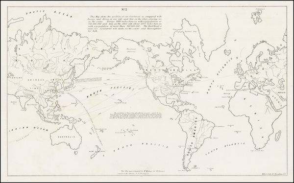 51-World, World and United States Map By Asa Whitney