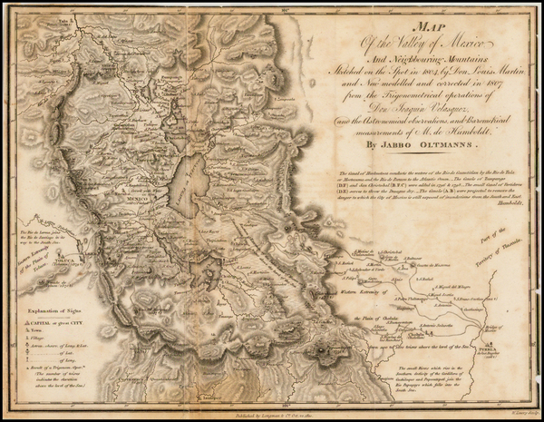 22-Mexico Map By Alexander Von Humboldt