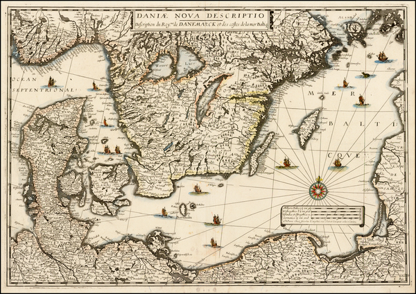 74-Baltic Countries, Scandinavia, Sweden and Denmark Map By Nicolas Langlois