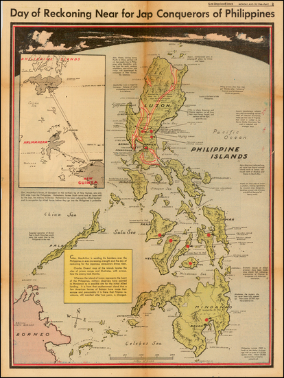 44-Philippines Map By Charles H. Owens / Los Angeles Times