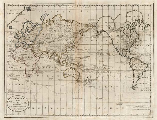 10-World and World Map By Mathew Carey